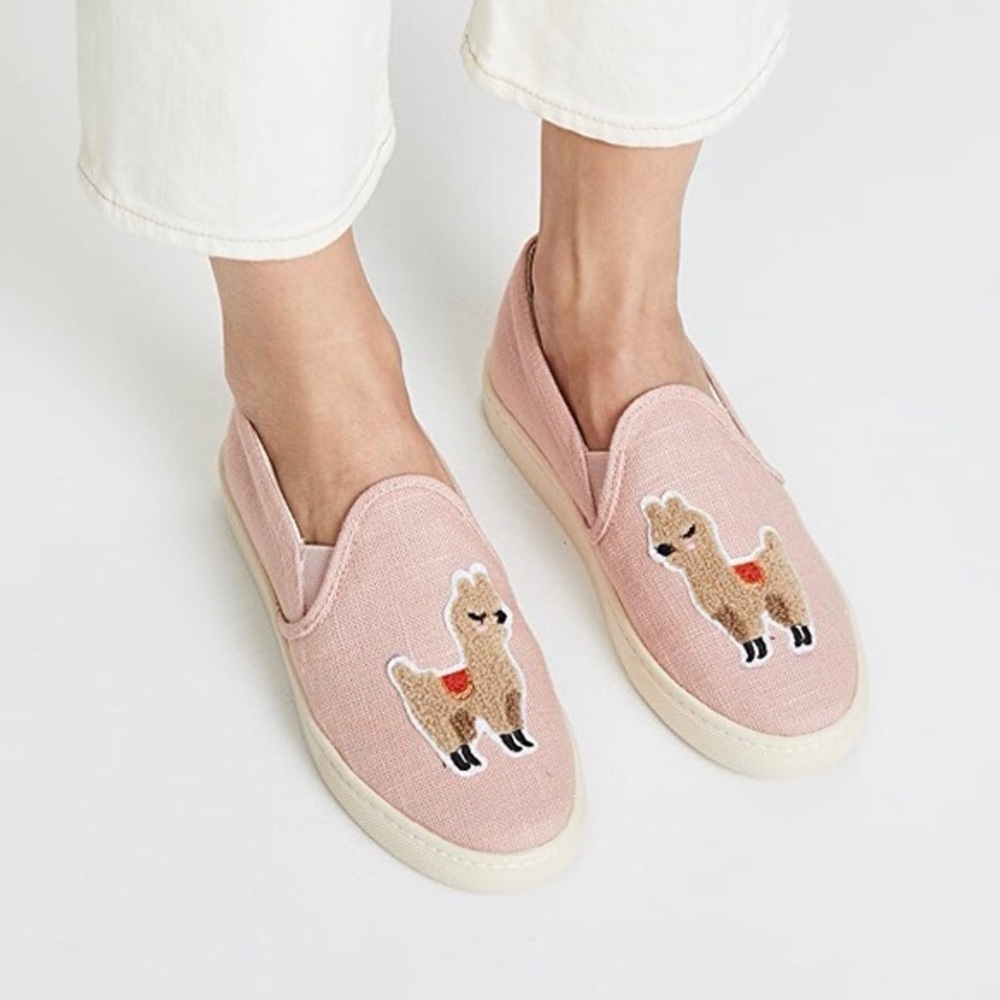 Soludos Llama Dusty Rose Slip-On Sneaker 6.5